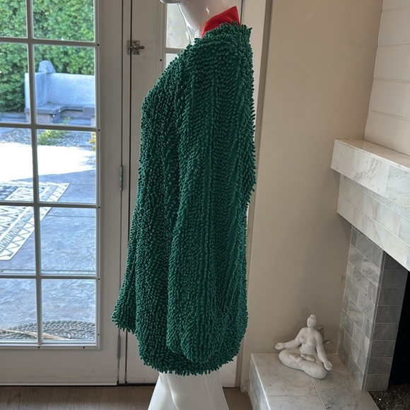 SHAGBAGG Handcrafted Shaggy Coat With Contrasting Printed Lining Size Medium - Picture 4 of 15